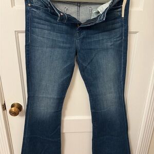 MOTHER Flare Jeans in Deep Blue